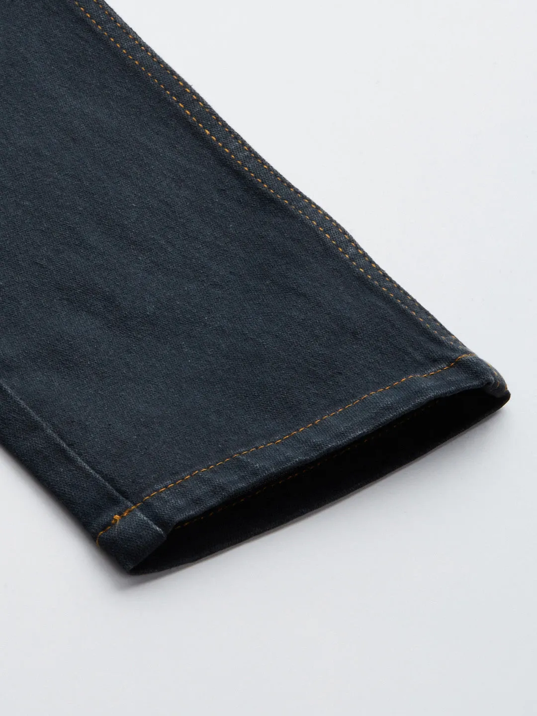 Men's Dark Grey Slim Fit Denim Jeans Stretchable