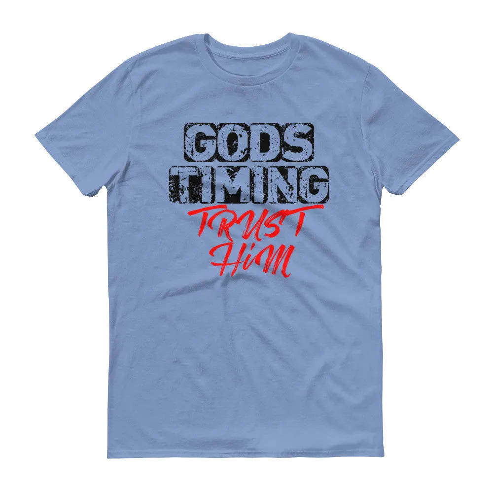 Men's God's Timing: Trust Him short sleeve t-shirt