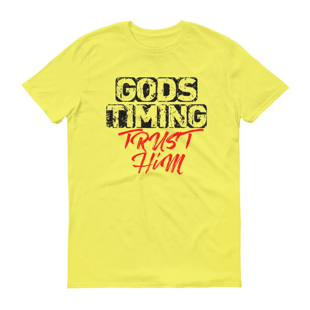 Men's God's Timing: Trust Him short sleeve t-shirt