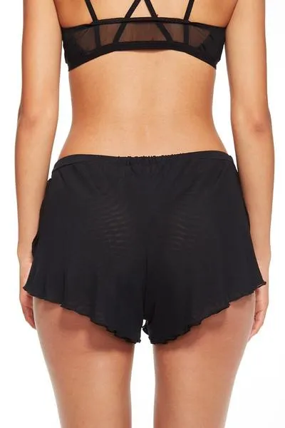 MESH FLOUNCE SHORTS