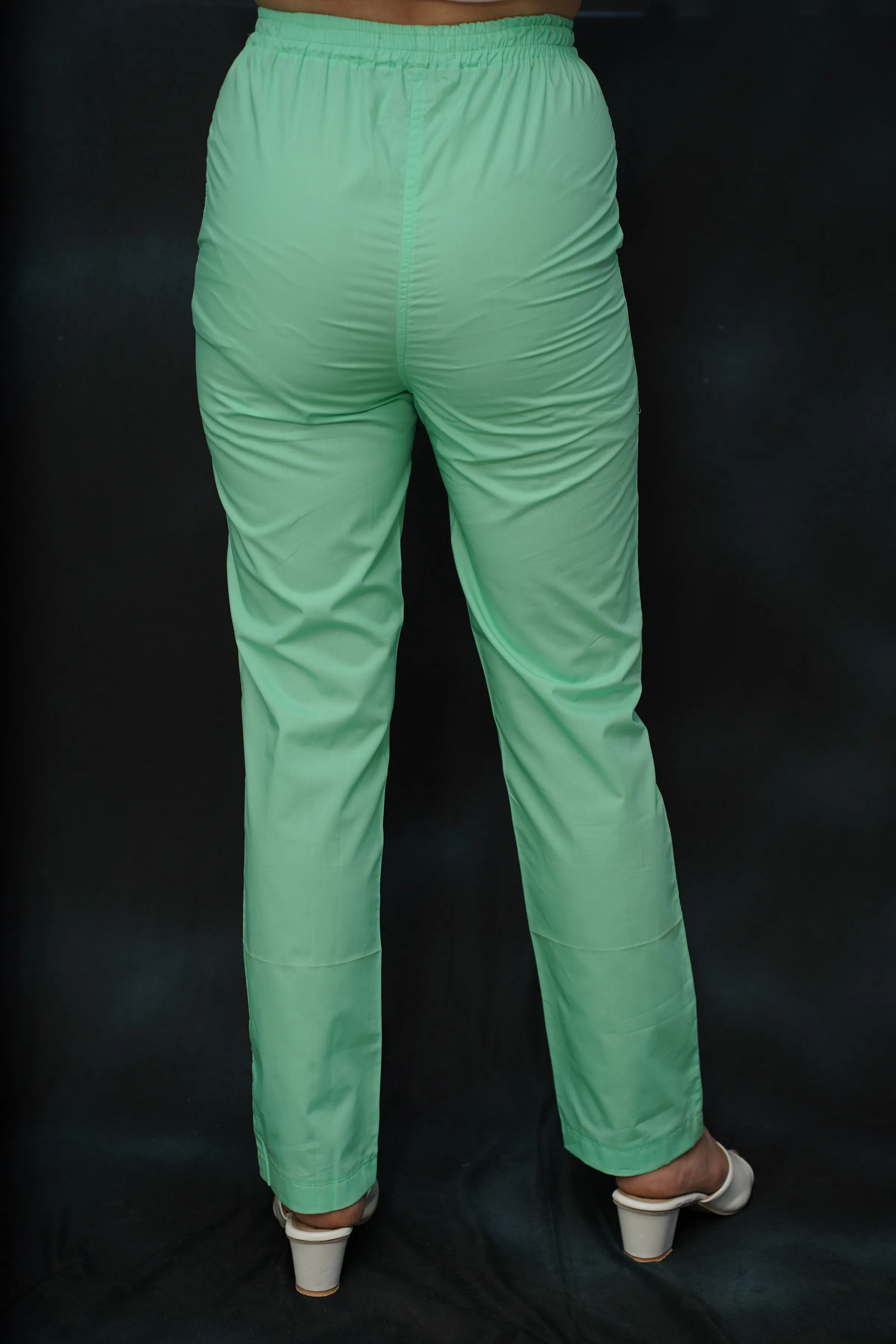 Mint Green Cotton Kurti Pant