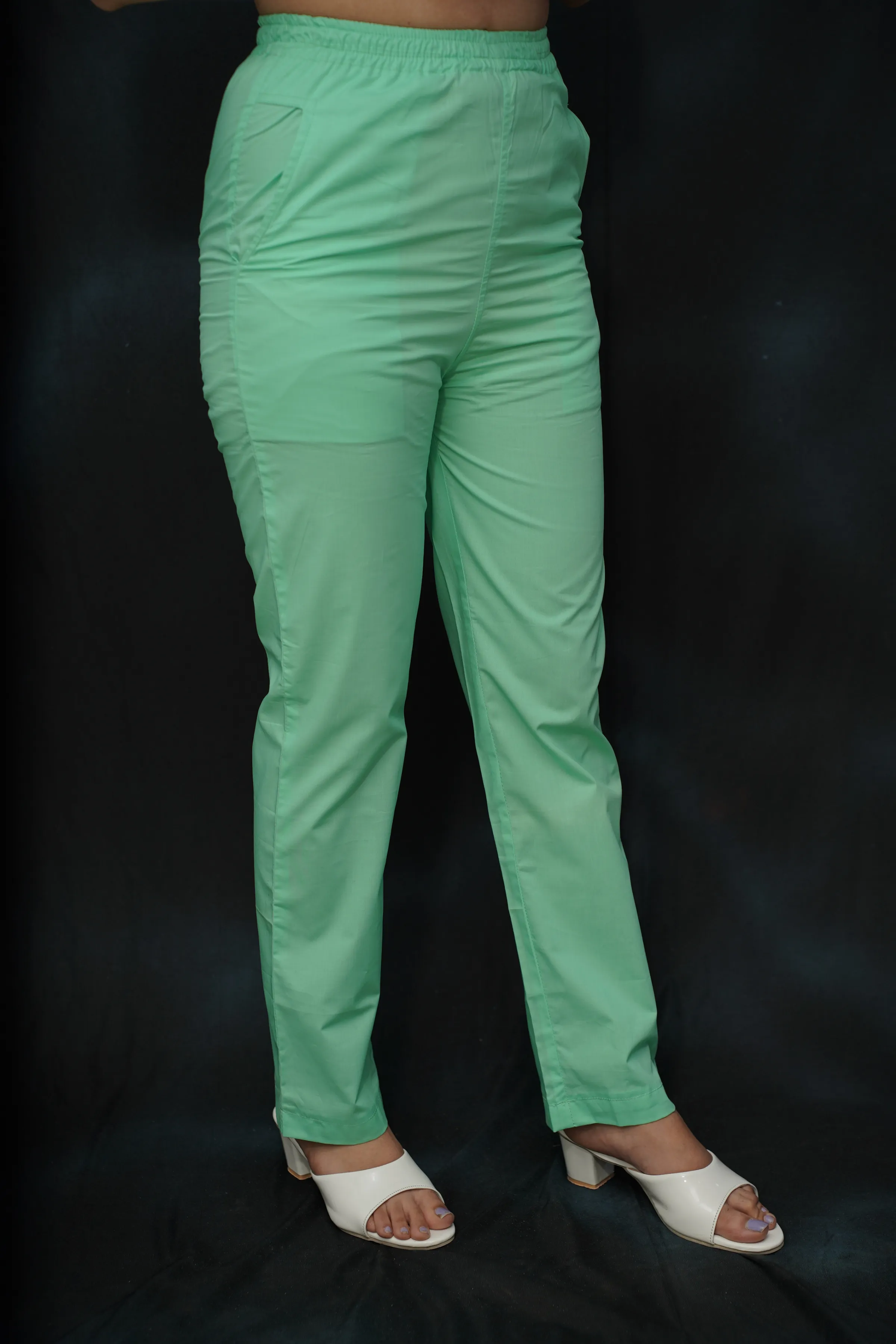 Mint Green Cotton Kurti Pant