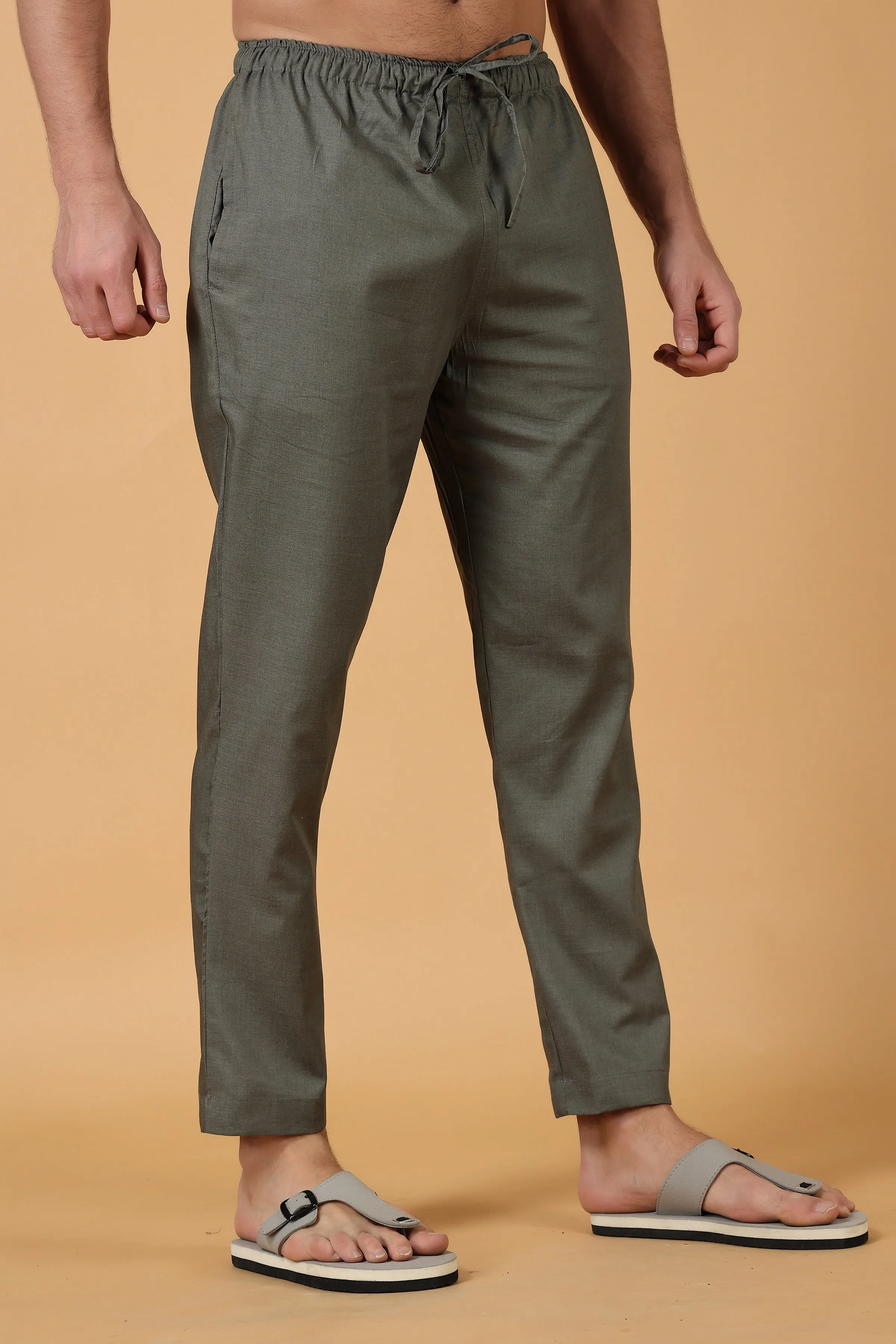 Misty Green Cotton Pajama Pant