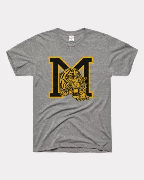 Mizzou Tigers Monogram Grey T-Shirt