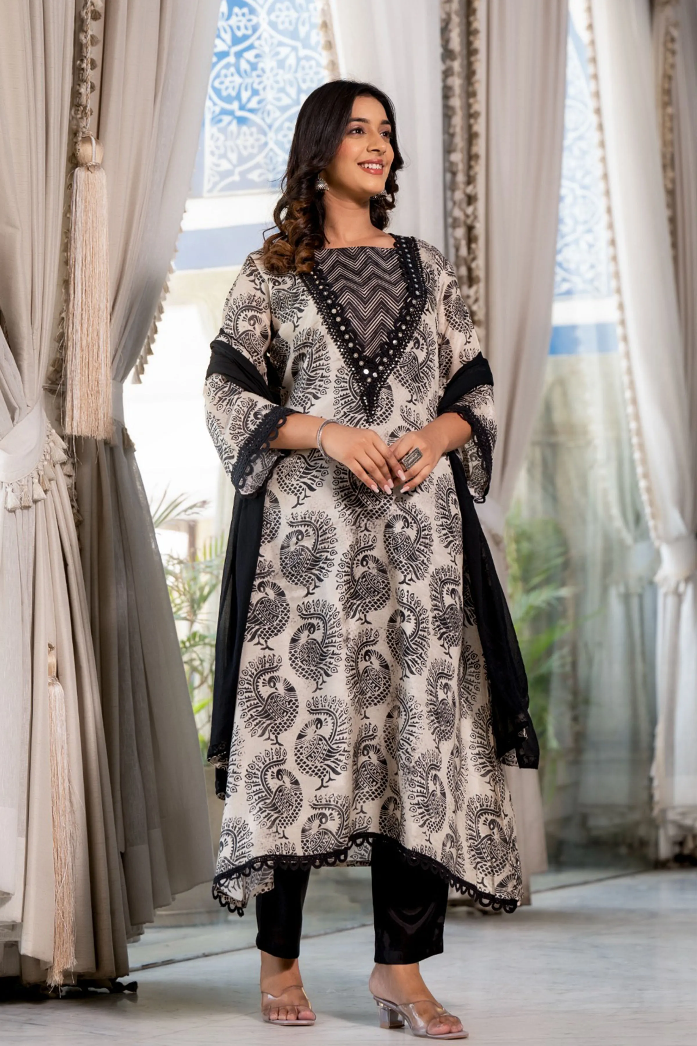 Mustic Mirrored Muslin Suit Set