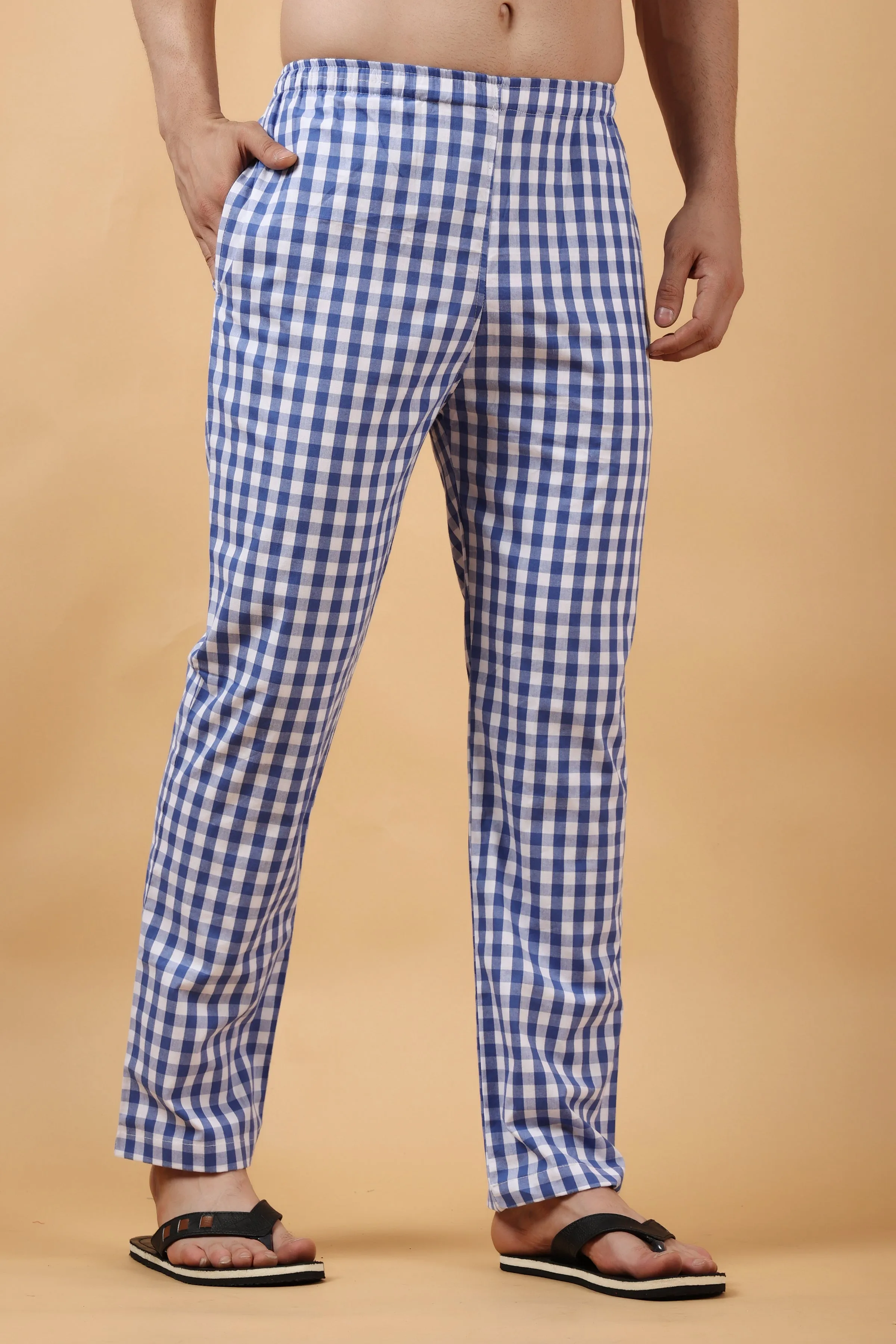 Mystic Blue Poplin Cotton Pajama