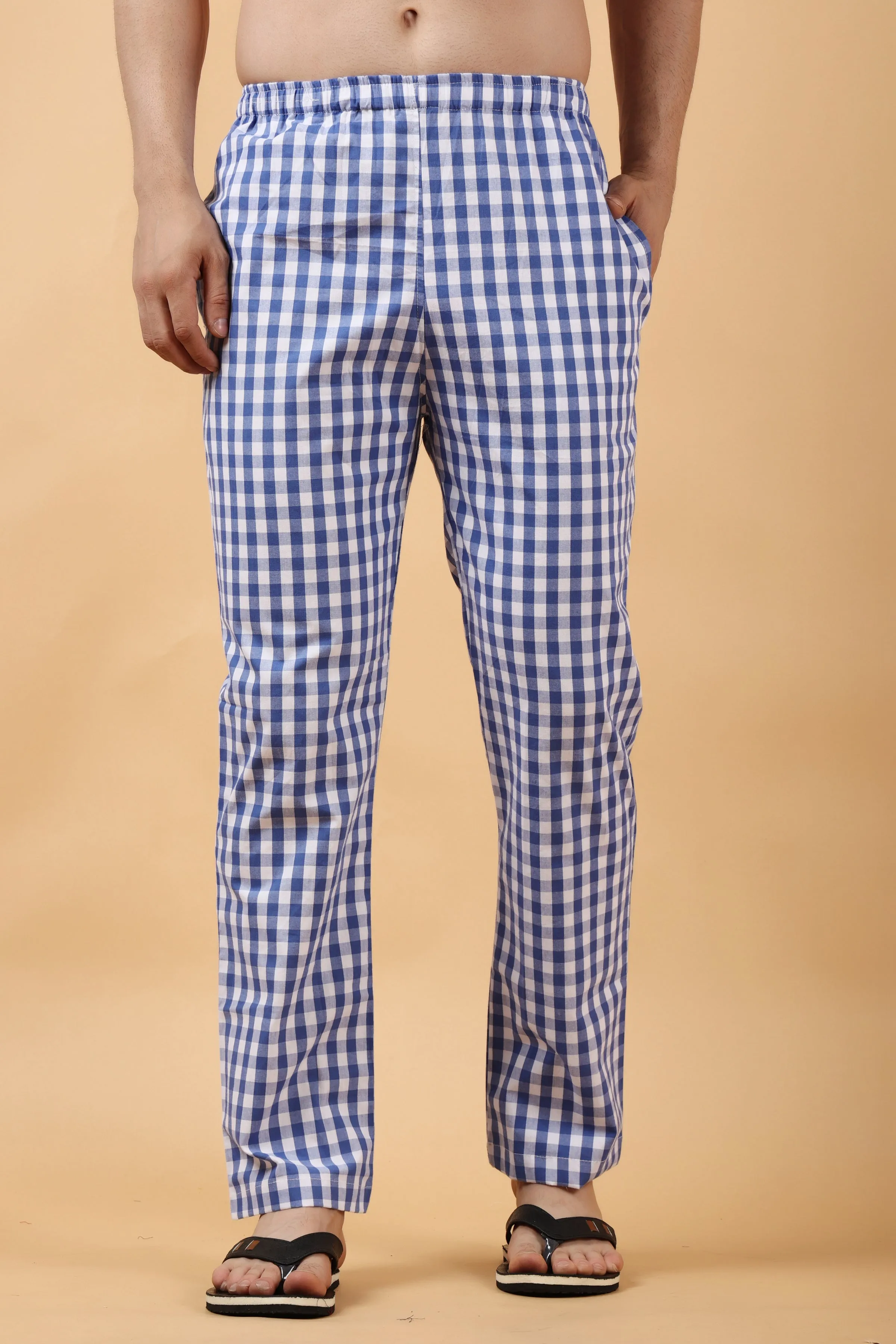 Mystic Blue Poplin Cotton Pajama