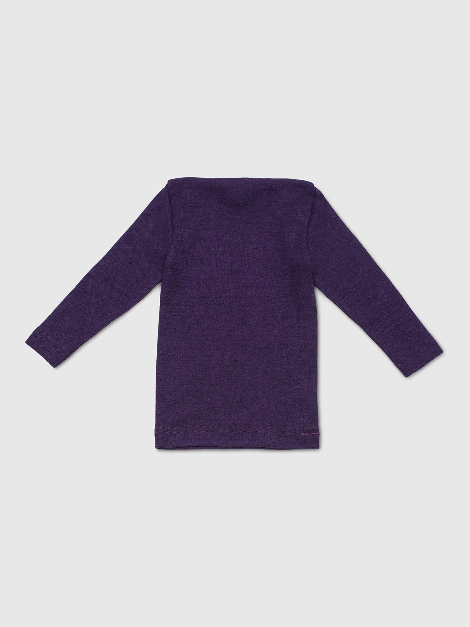 organic merino wool and silk shirt in purple - baby/toddler