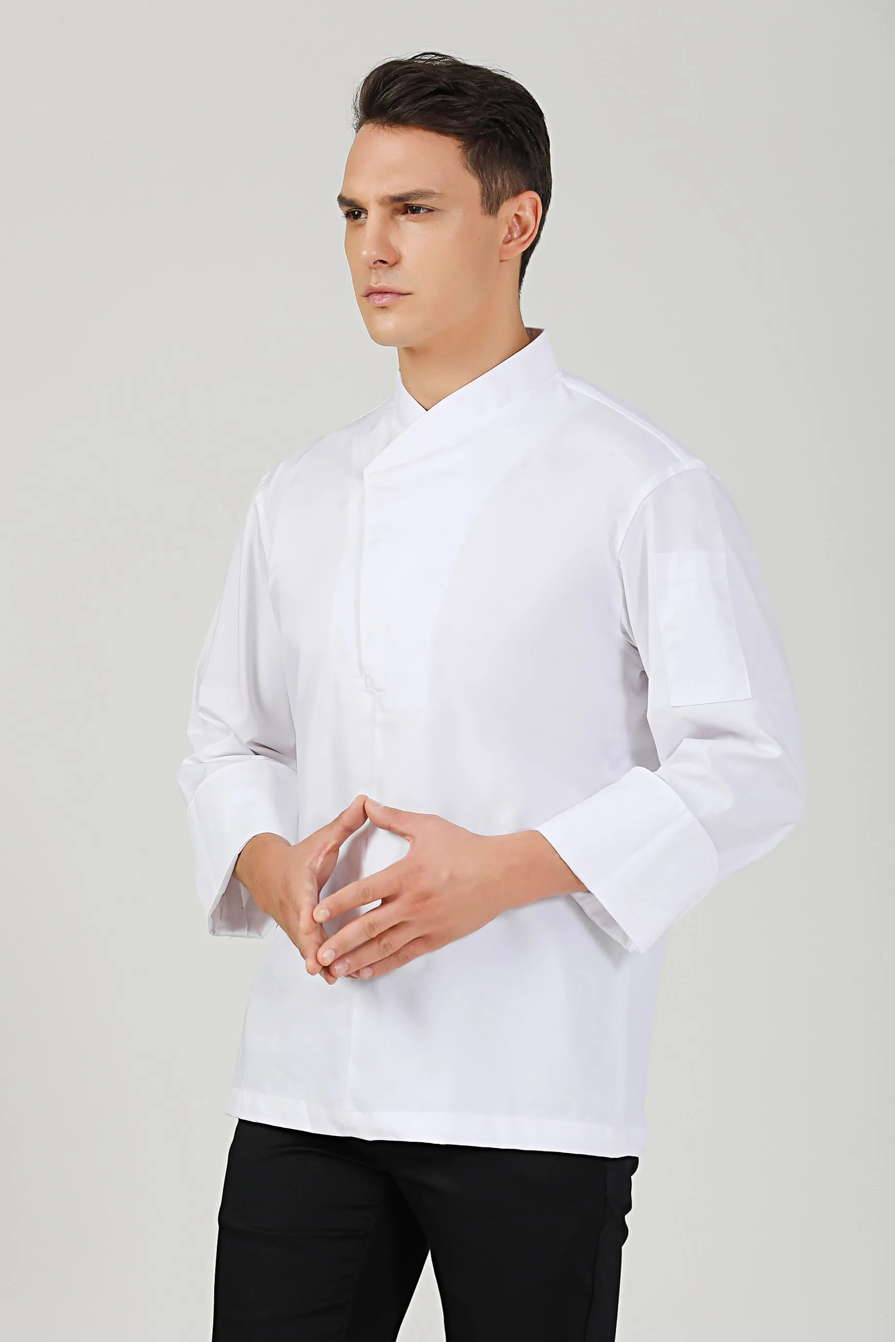 Parsley White Chef Jacket, Long Sleeve