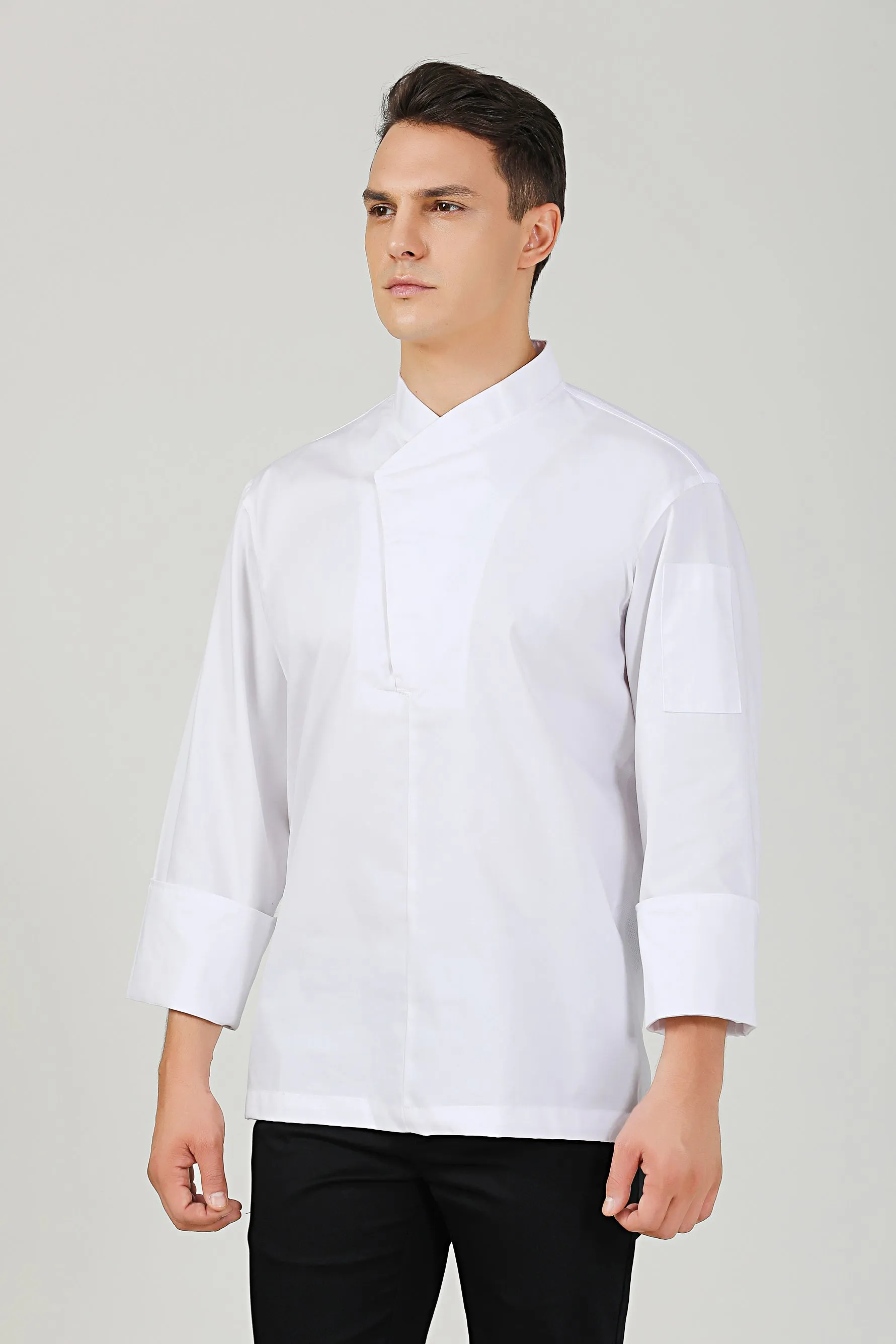 Parsley White Chef Jacket, Long Sleeve