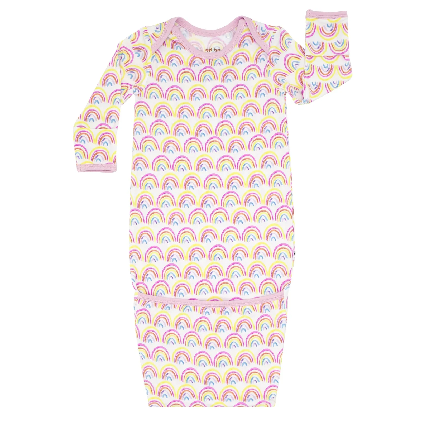 Pastel Rainbows Infant Gown