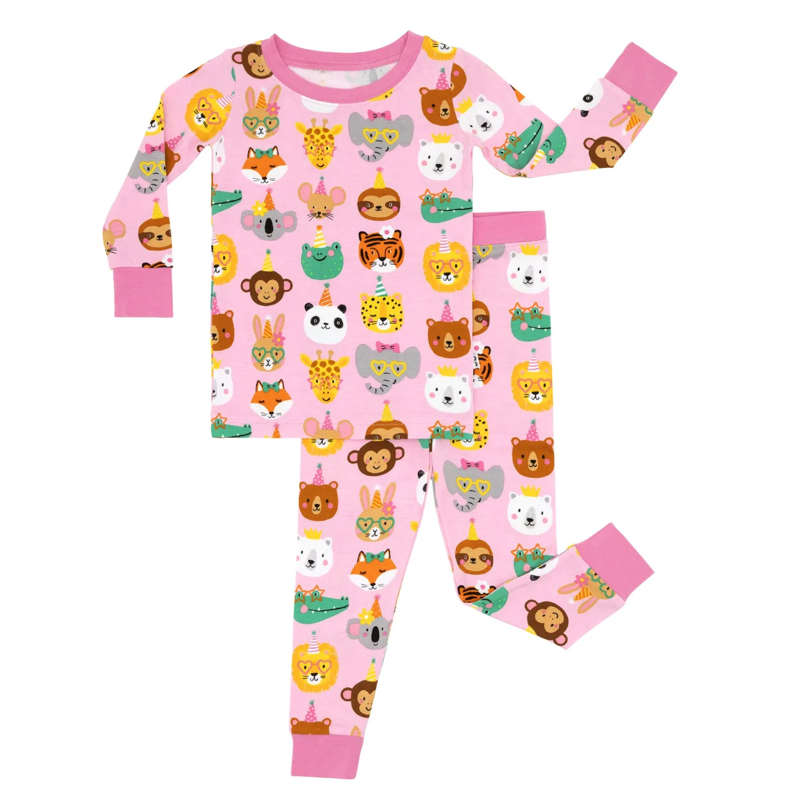 Pink Party Pals Two-Piece Pajama Set