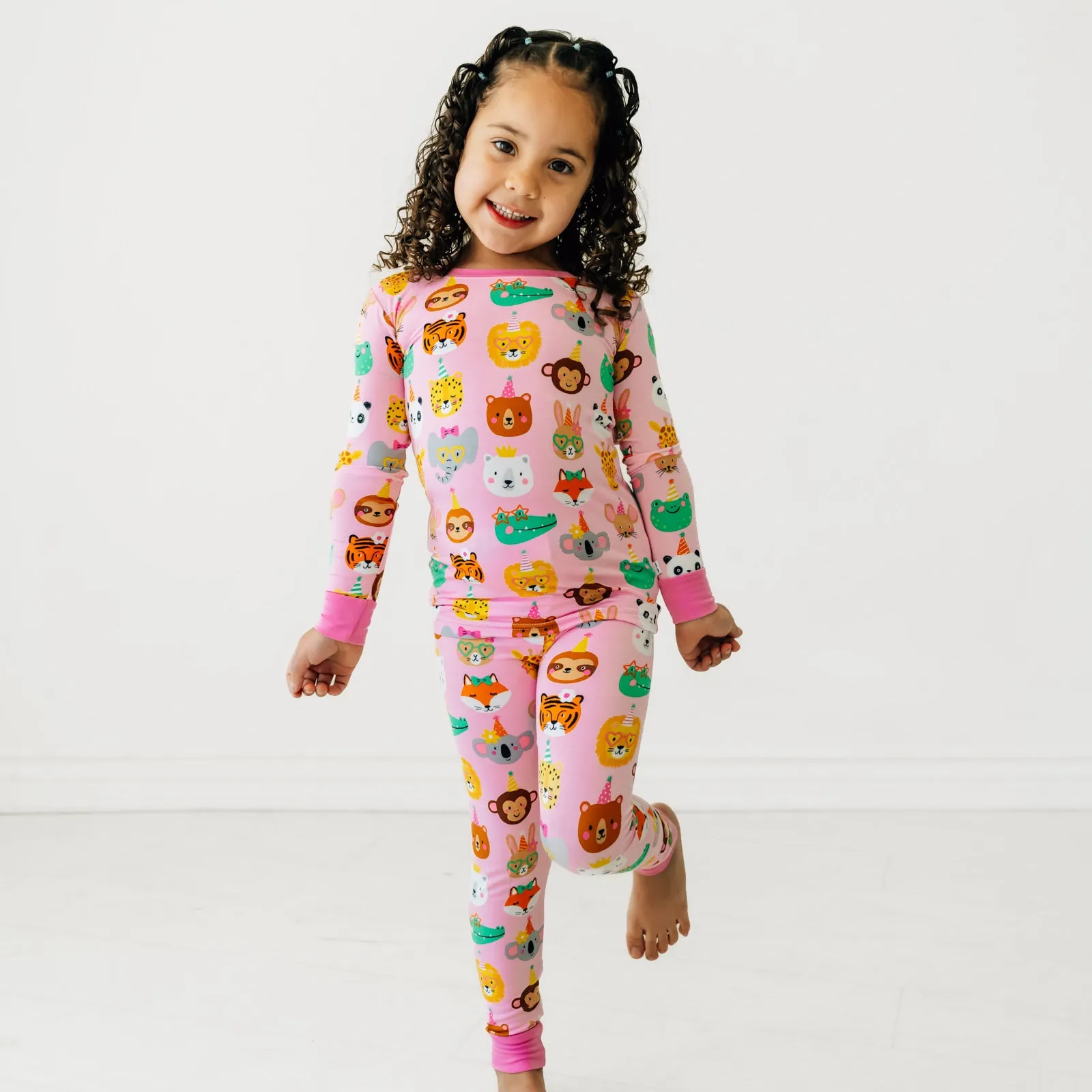 Pink Party Pals Two-Piece Pajama Set