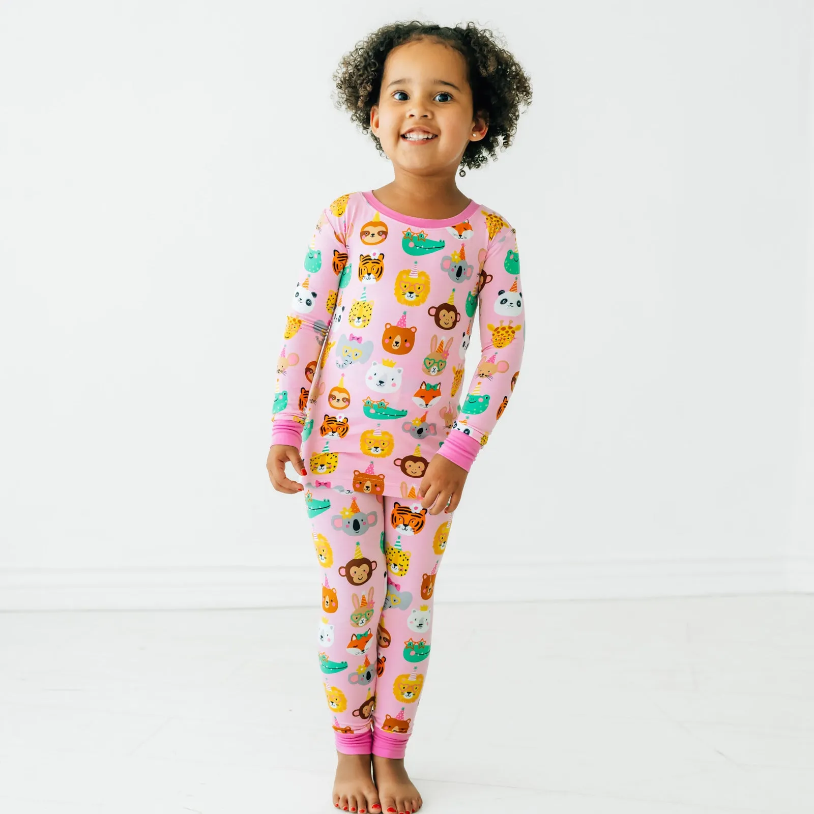 Pink Party Pals Two-Piece Pajama Set