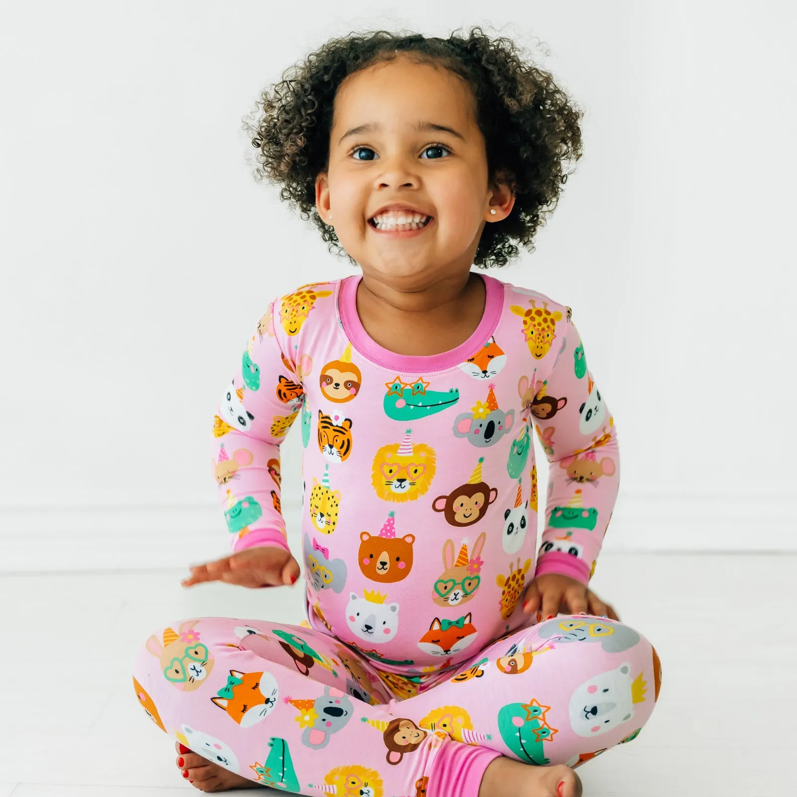 Pink Party Pals Two-Piece Pajama Set