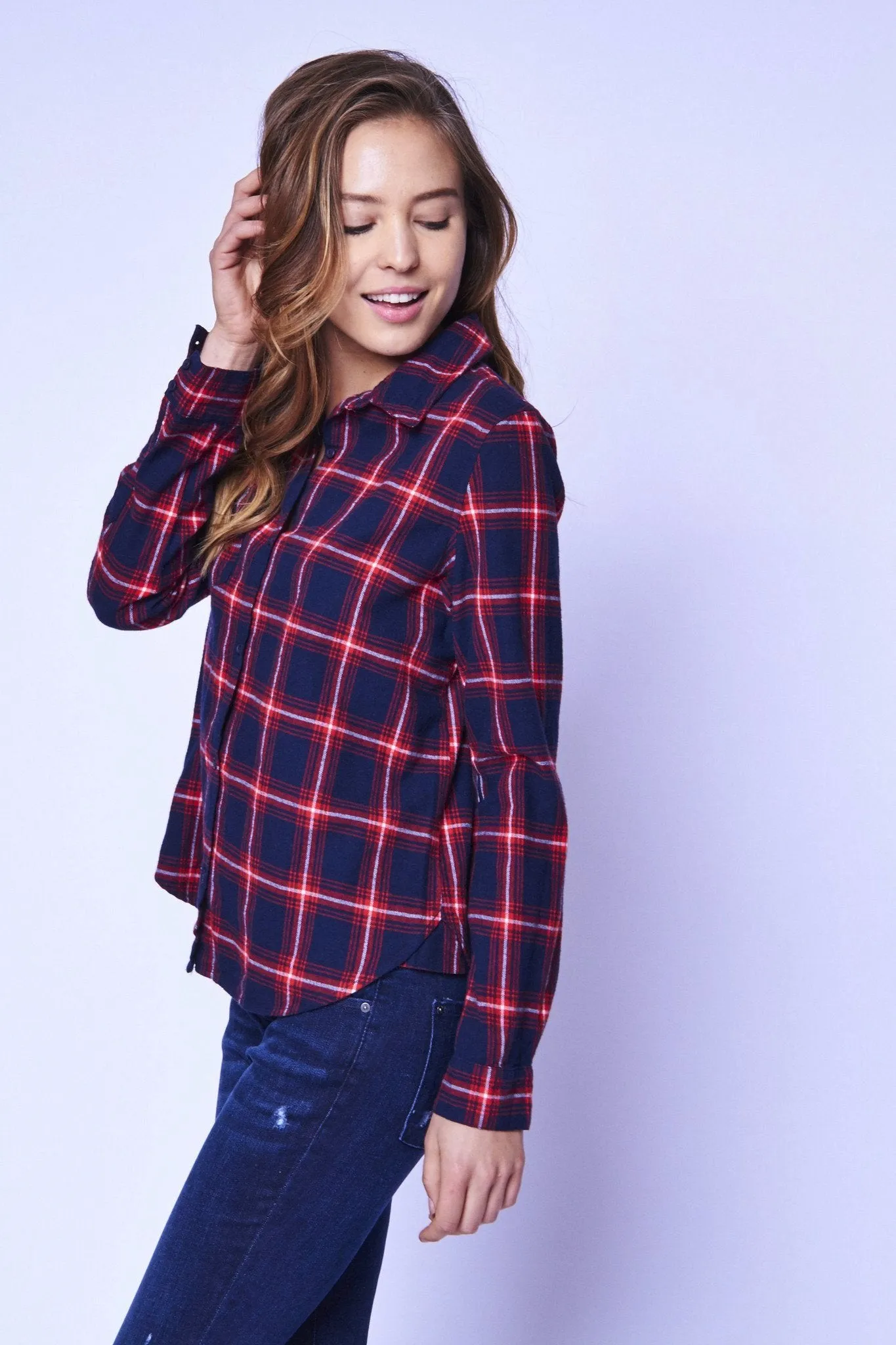 PLAID BUTTON DOWN