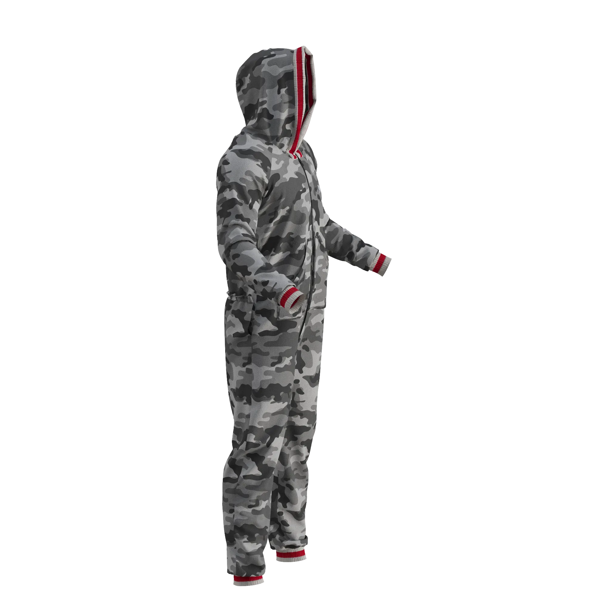 Pook Onesie - Camo Grey (Adult Unisex)