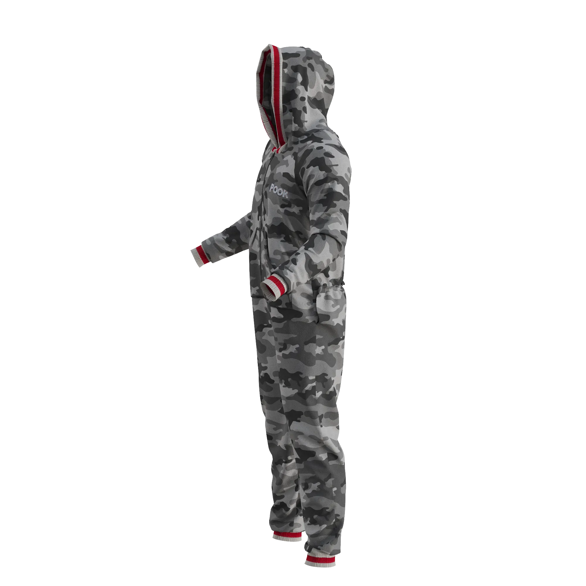 Pook Onesie - Camo Grey (Adult Unisex)