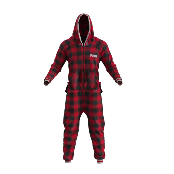 Pook Onesie - Red (Adult Unisex)