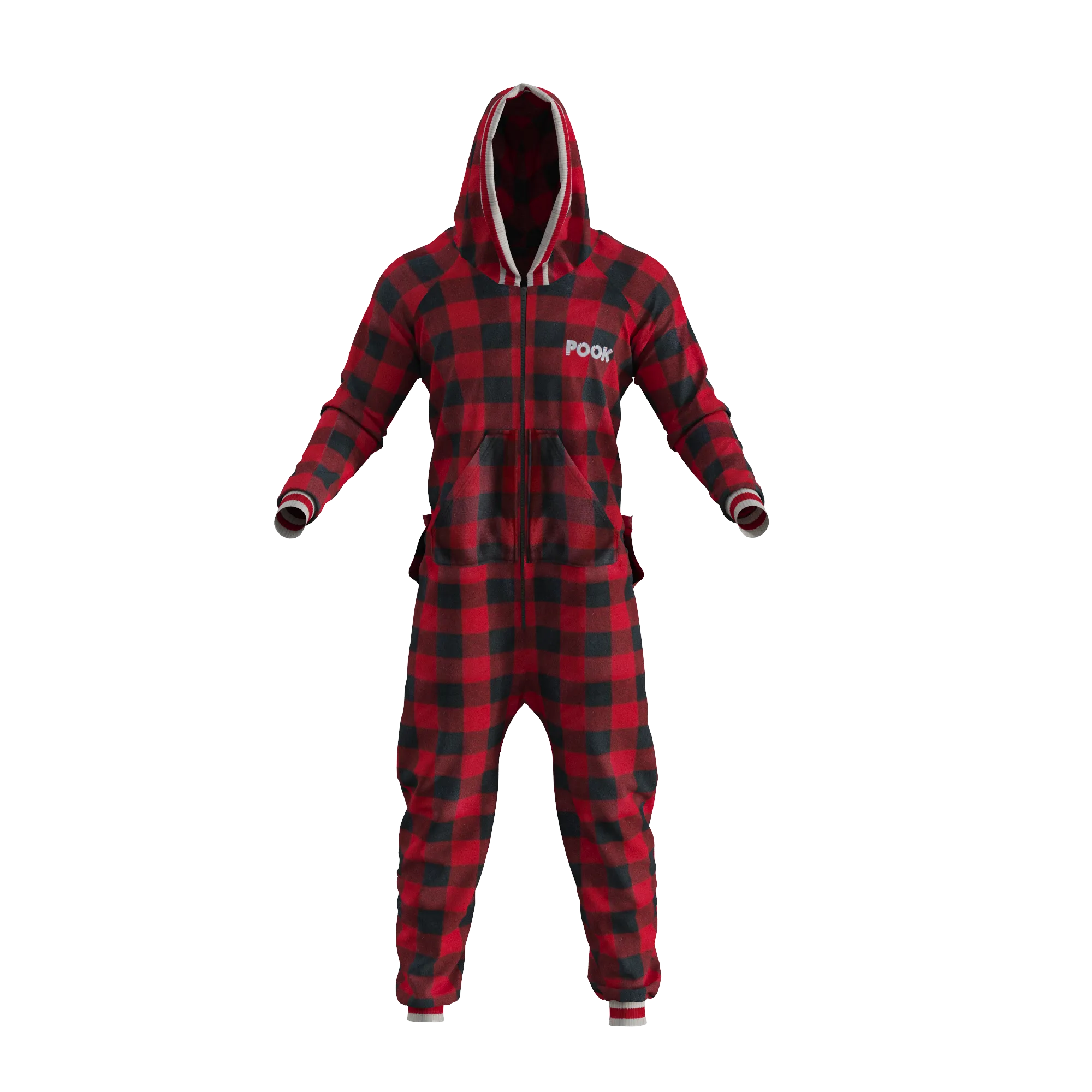 Pook Onesie - Red (Adult Unisex)