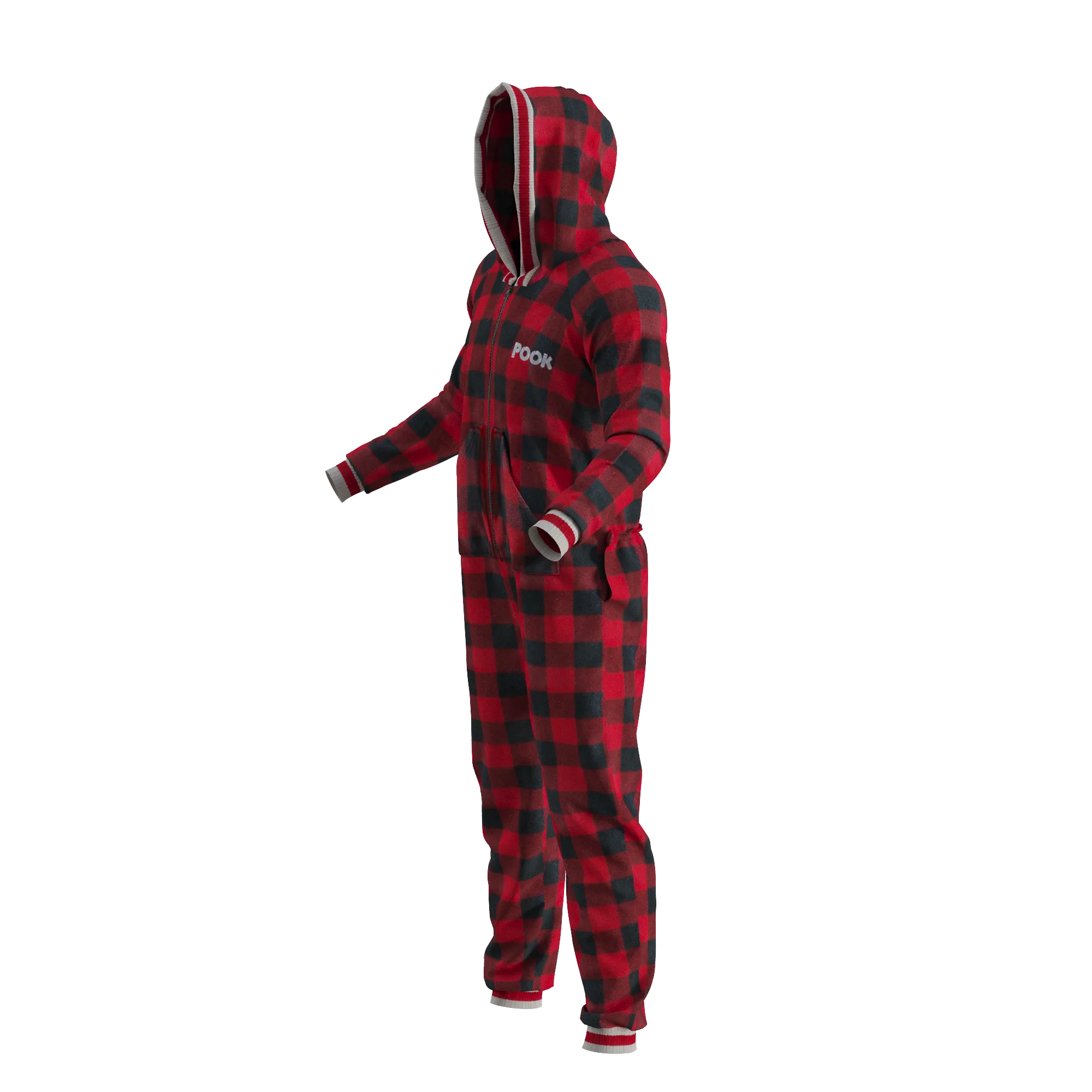 Pook Onesie - Red (Adult Unisex)