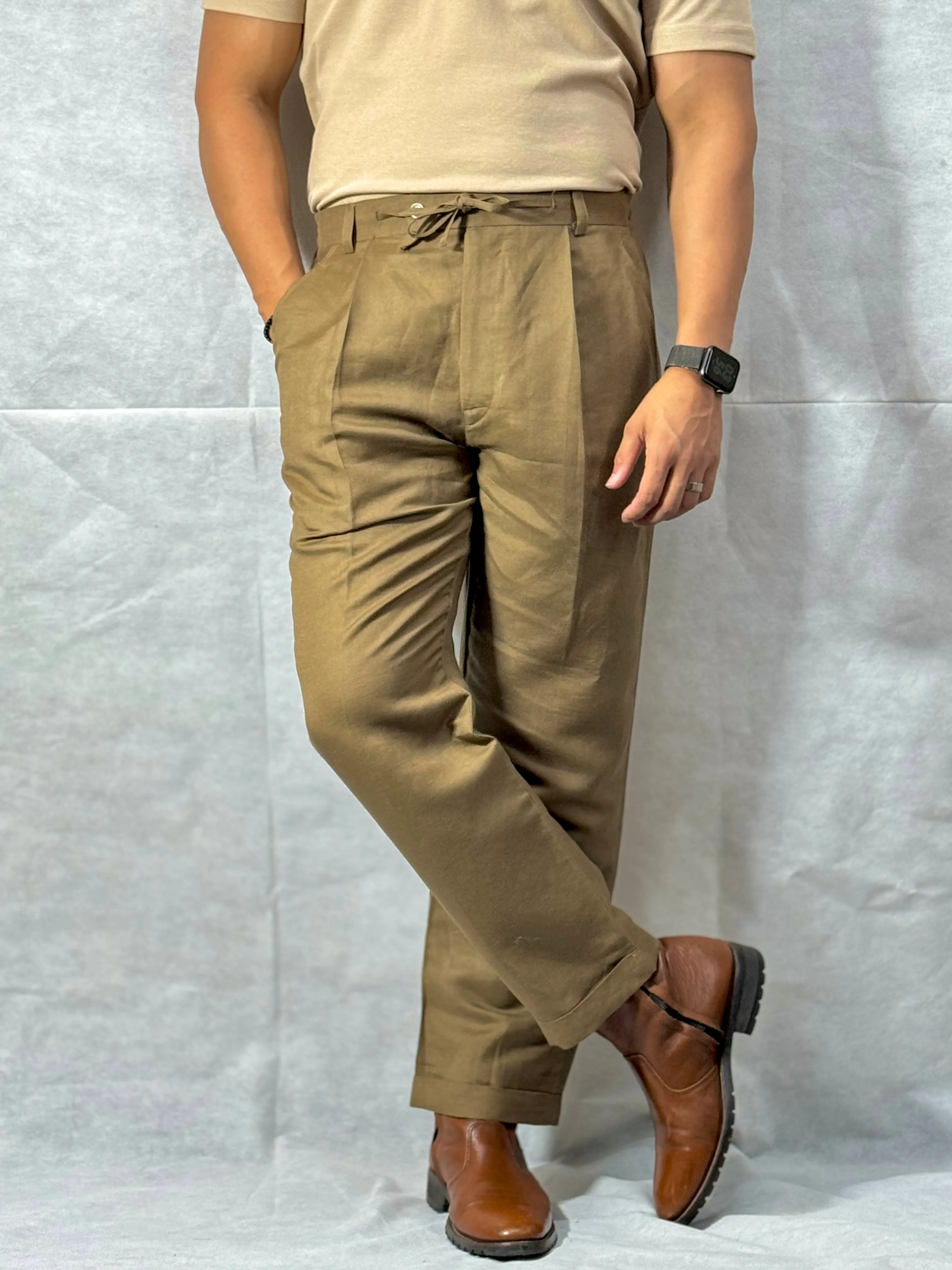 PREMIUM DRAWSTRING LINEN TROUSER