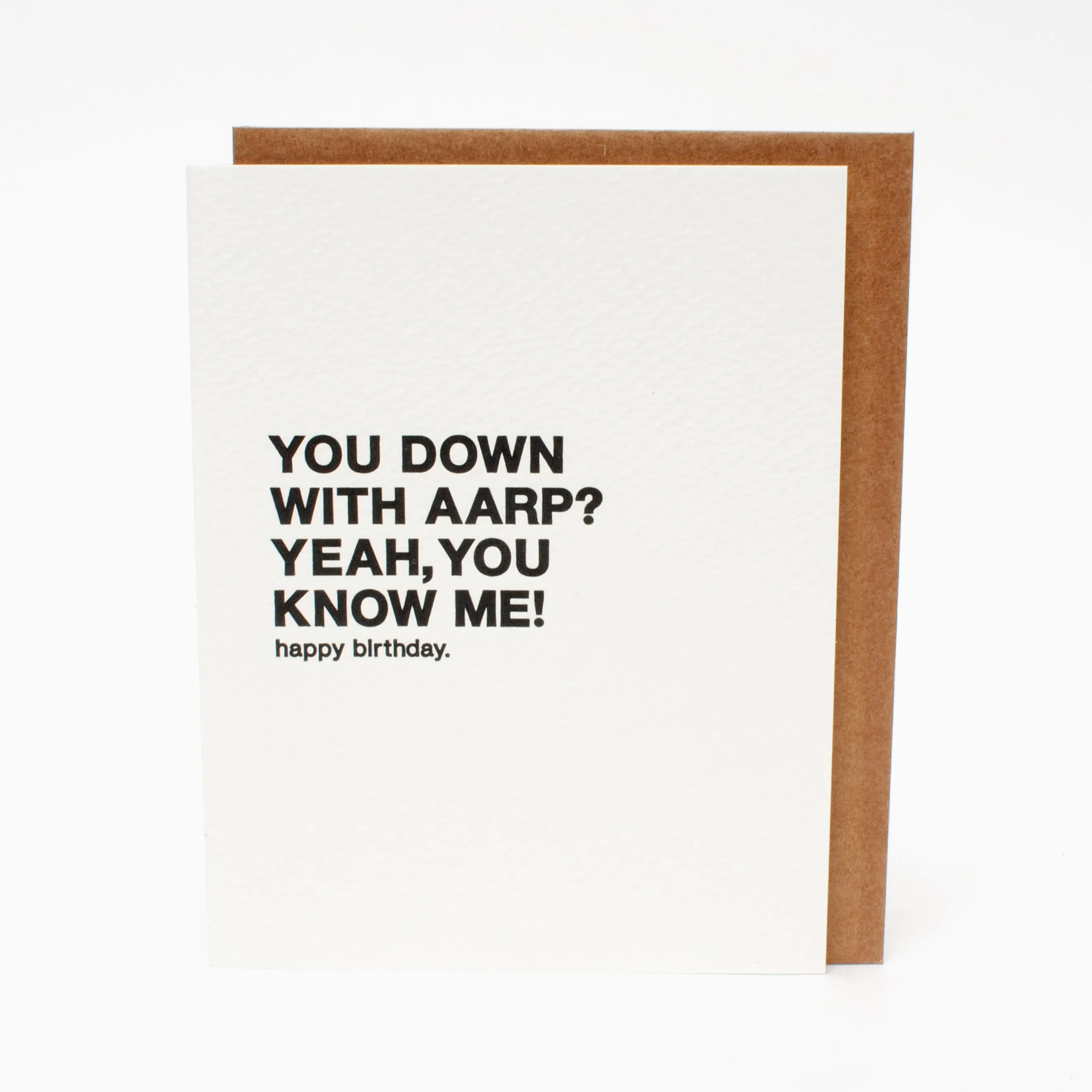 "Down With AARP?" Card