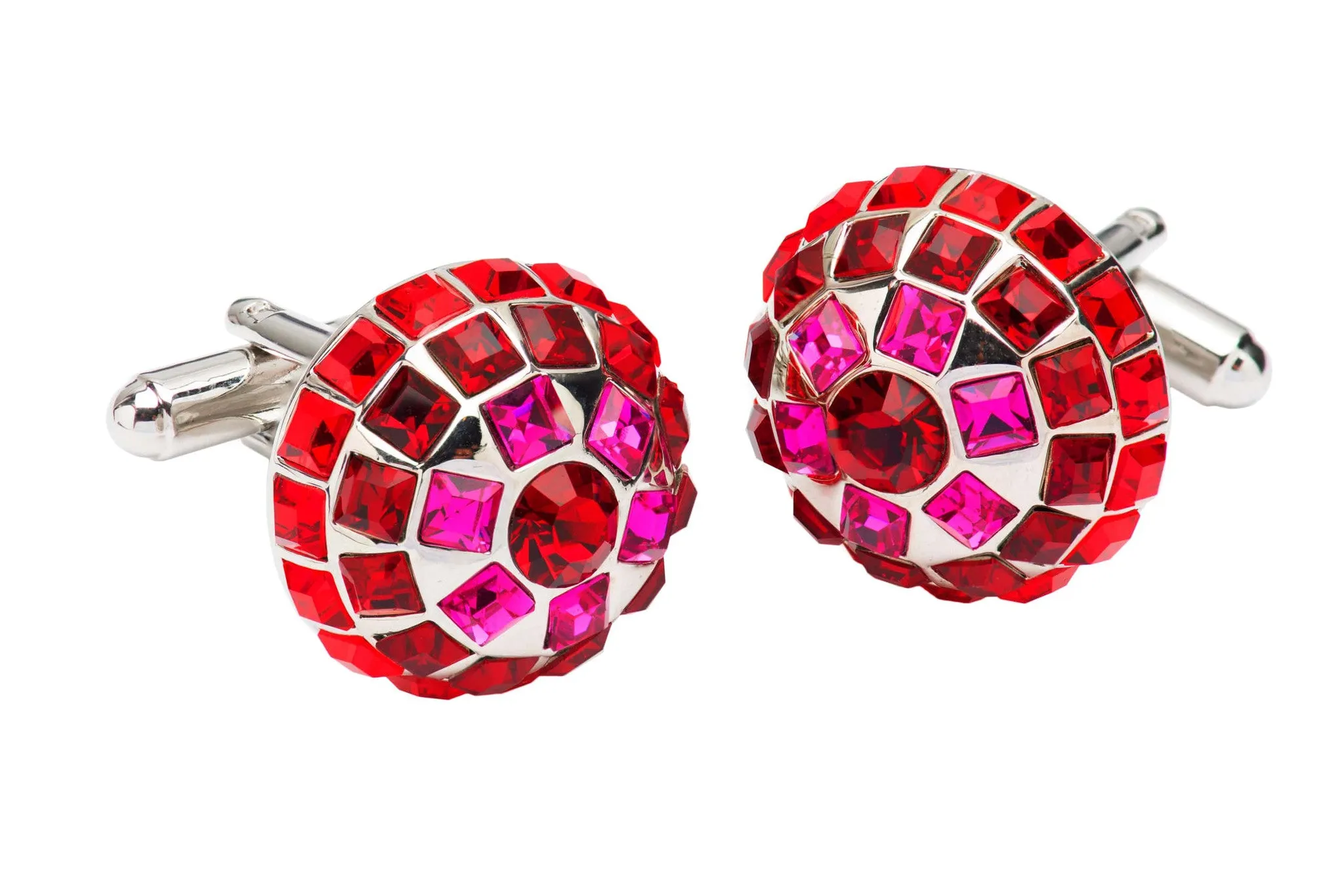 Rocky Hill Ruby Rhodium Plated Cufflinks