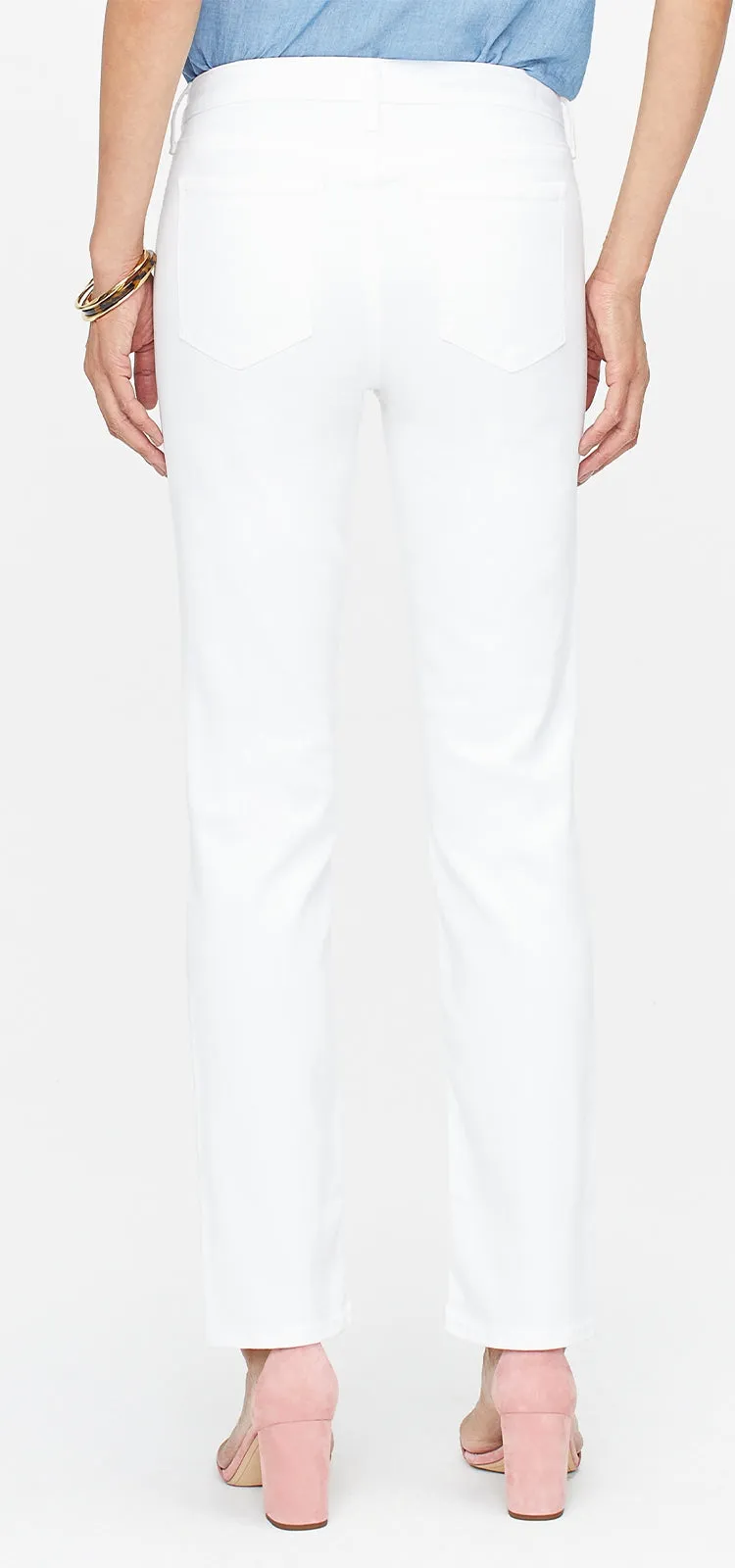 Sheri Slim Jeans Wit Gekleurde Denim | Optic White