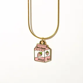 Strawberry Milk Necklace