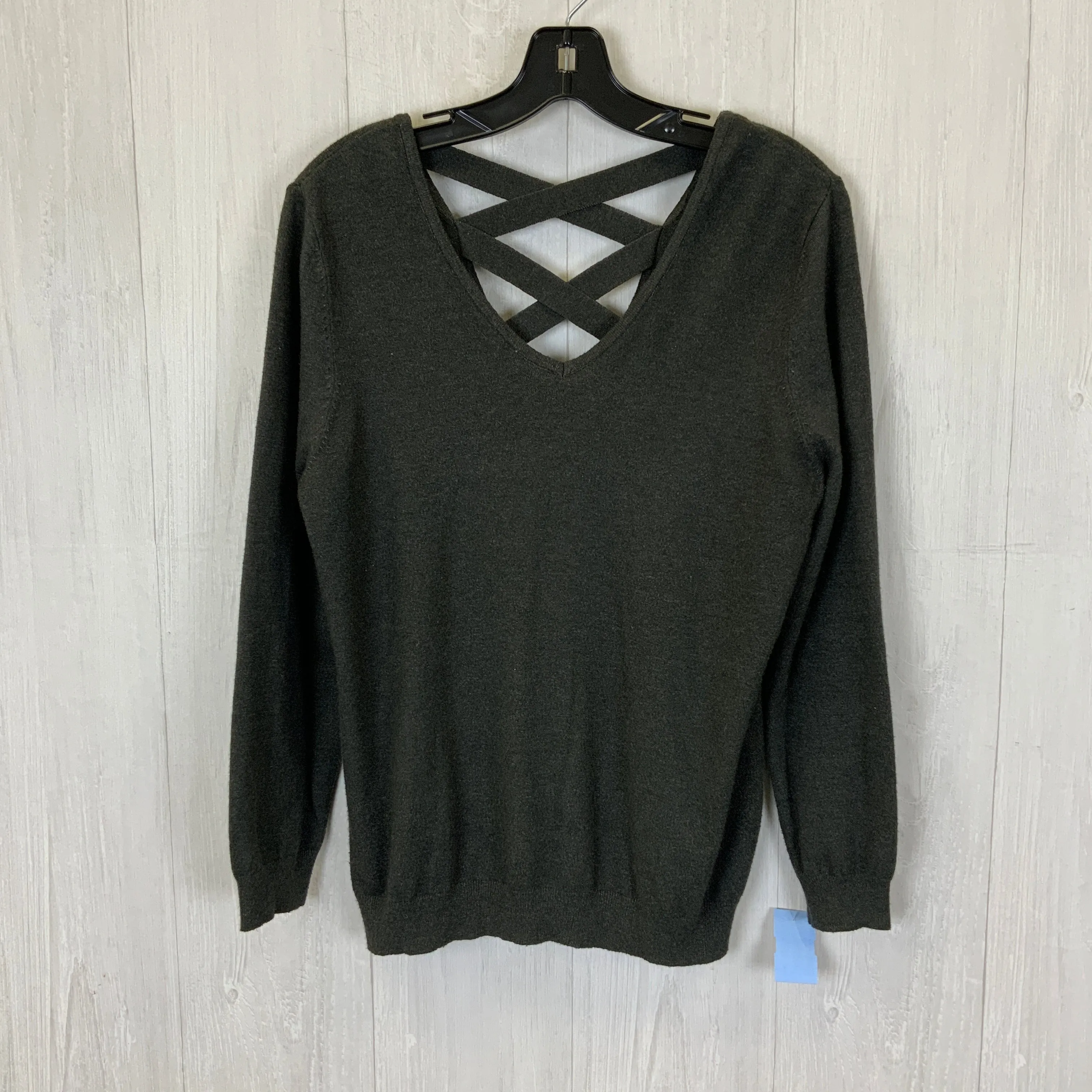 Sweater By Clothes Mentor In Charcoal, Size: Xl