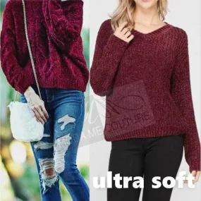 Ultra Soft Sweater Burgundy