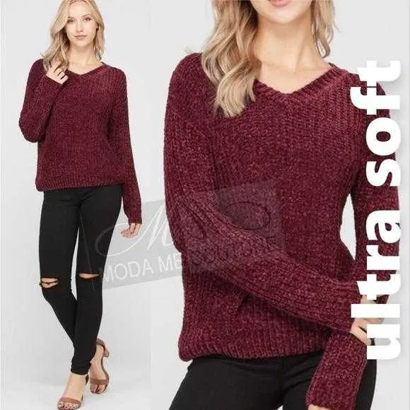 Ultra Soft Sweater Burgundy