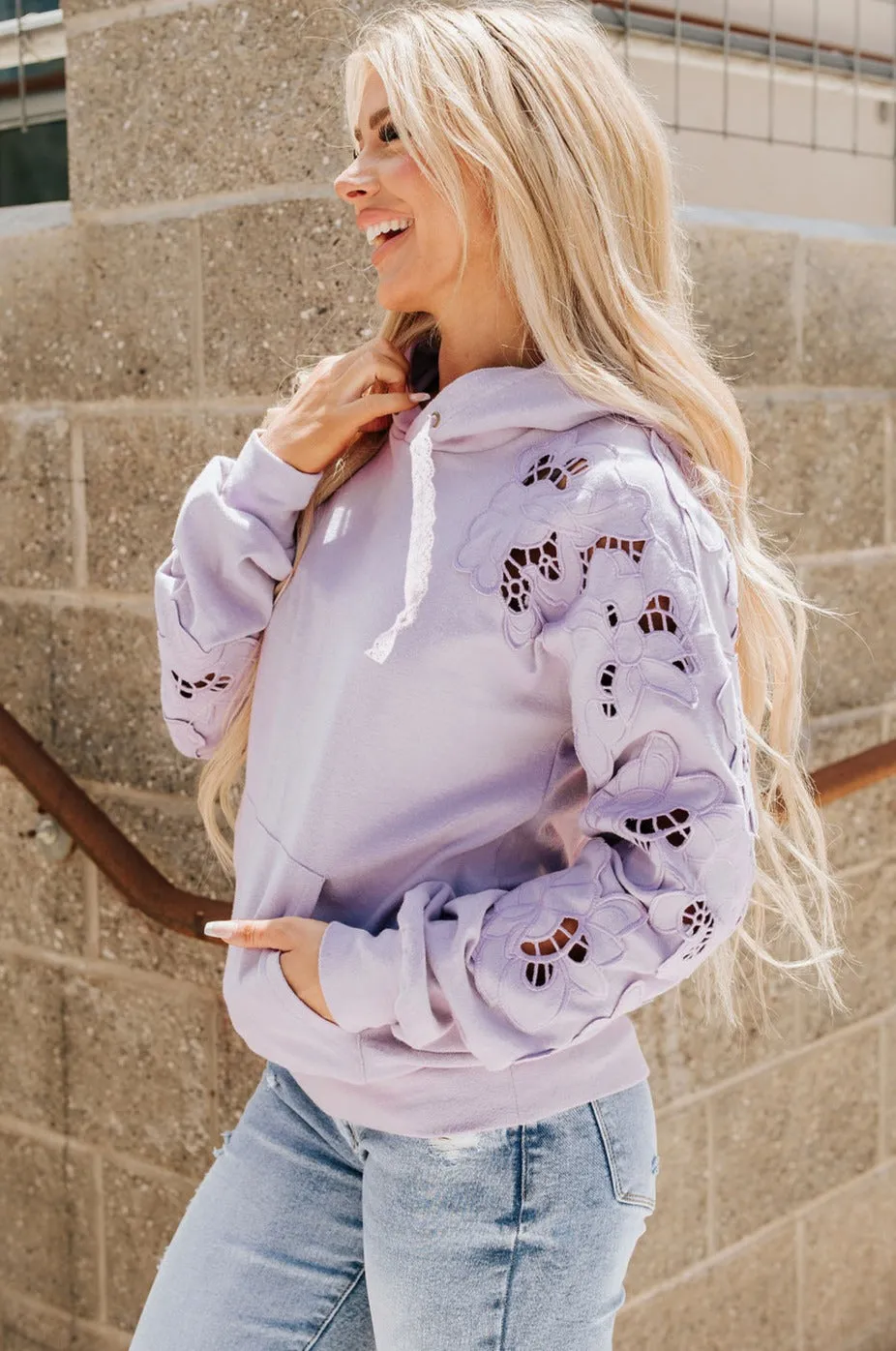 University Hoodie- Love Story Lilac