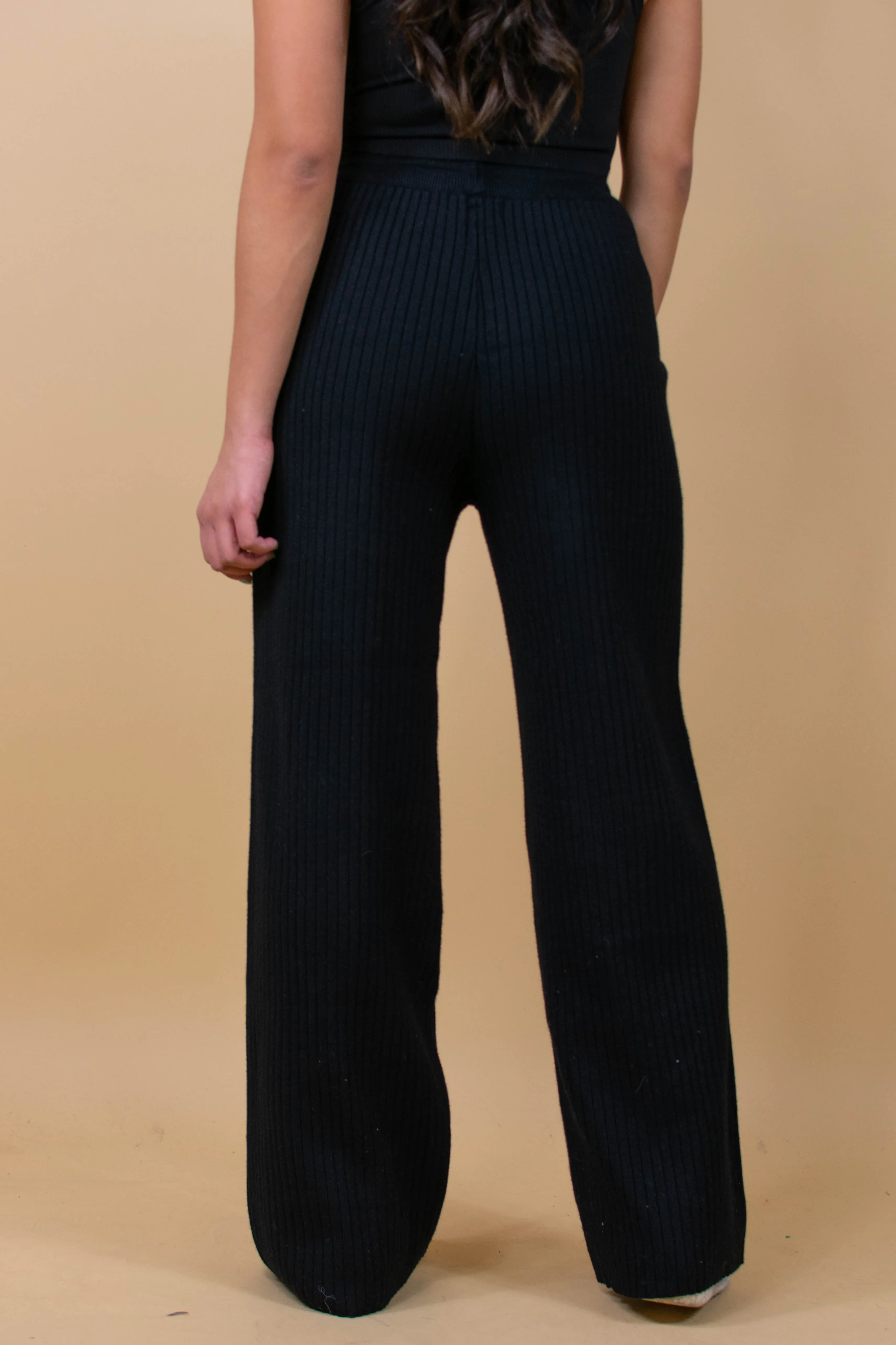 Unwritten Love Knit Pants in Black