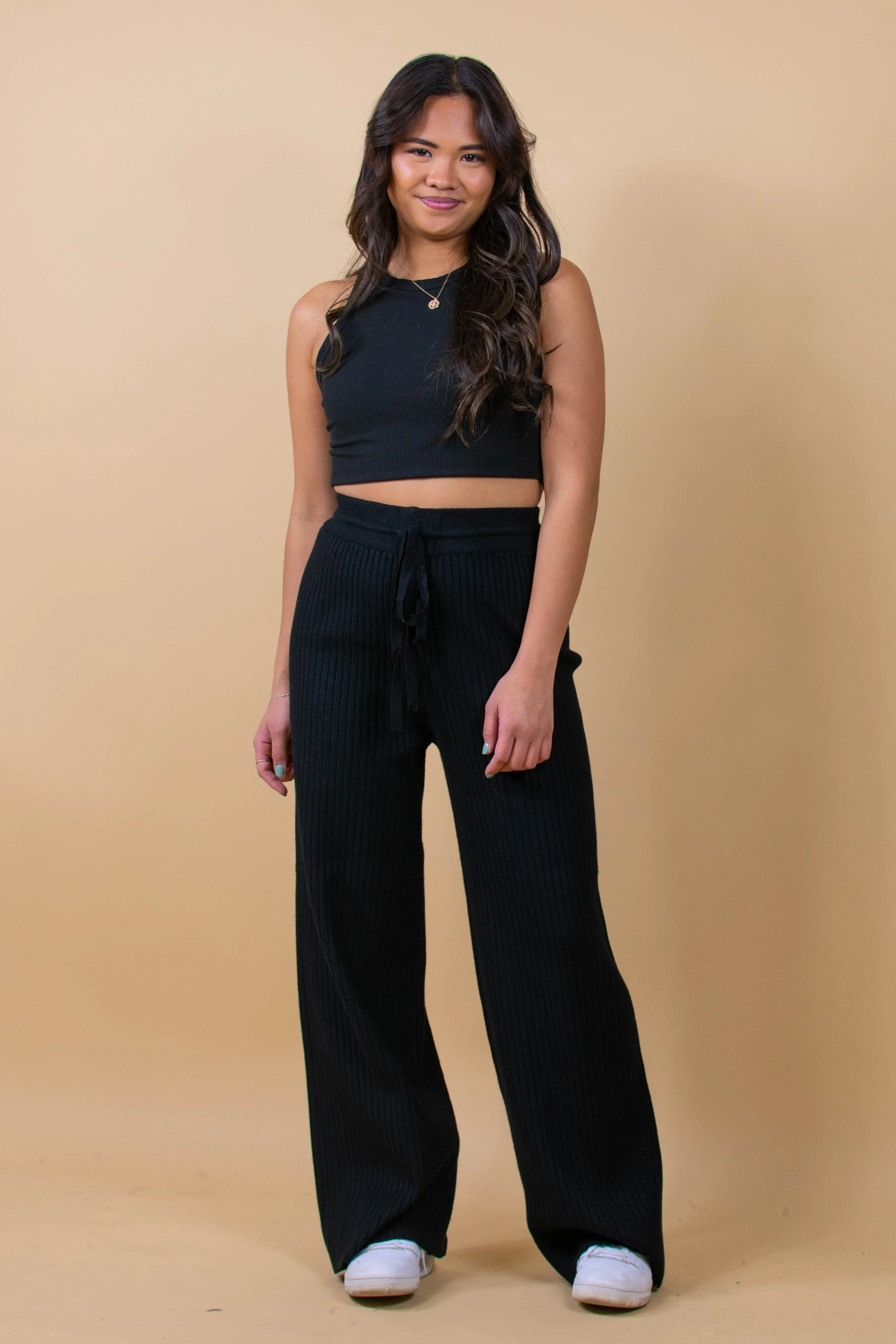 Unwritten Love Knit Pants in Black