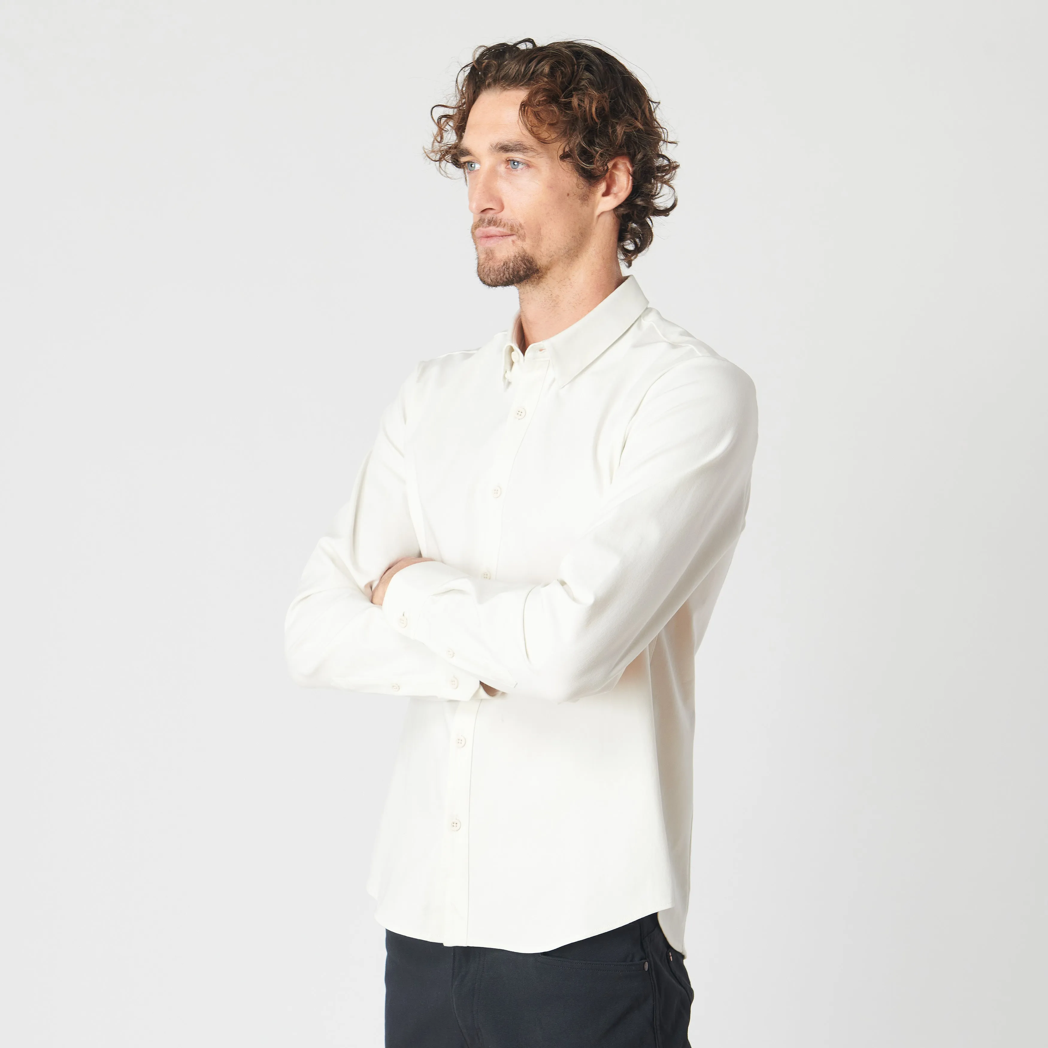 X Cotton Button-Down