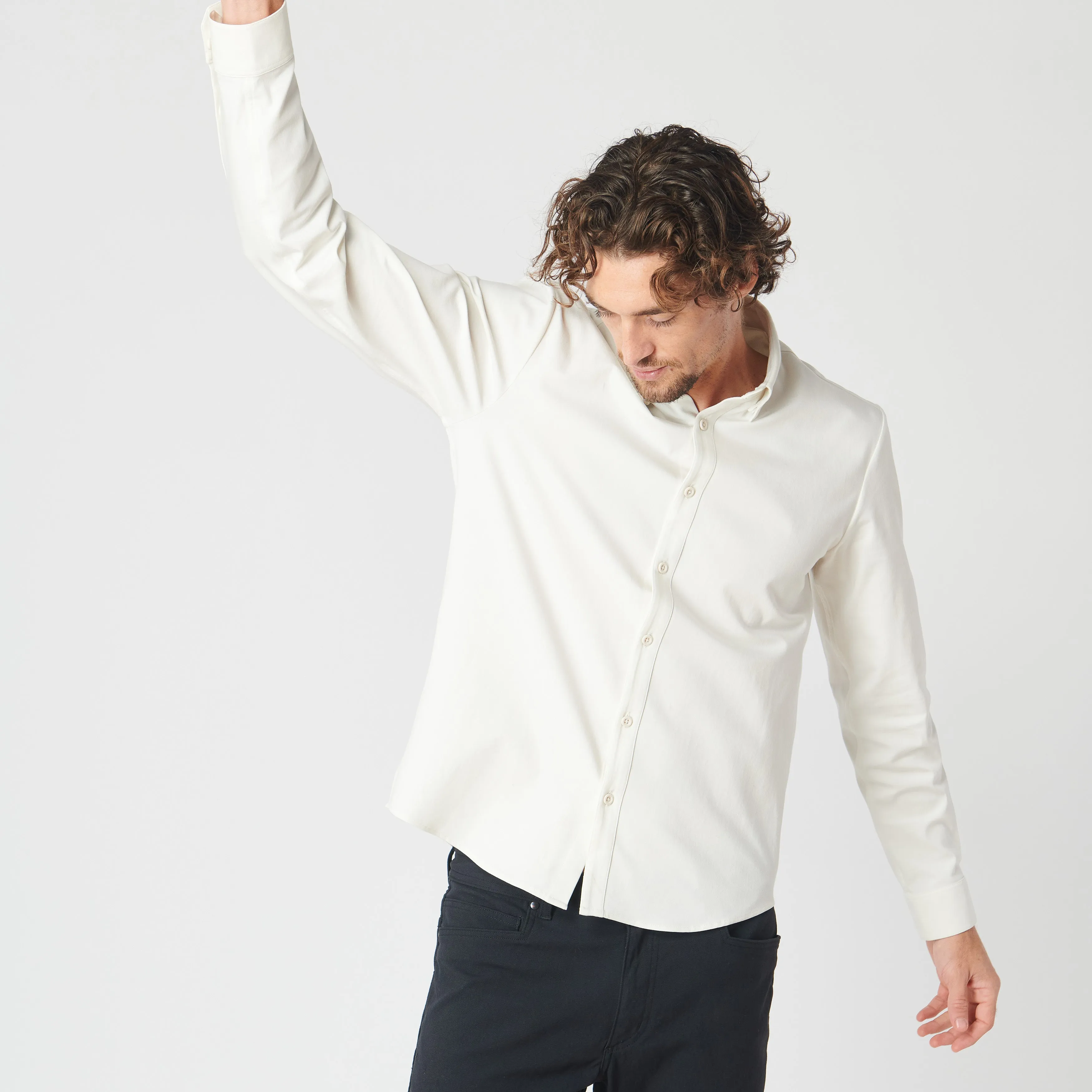 X Cotton Button-Down