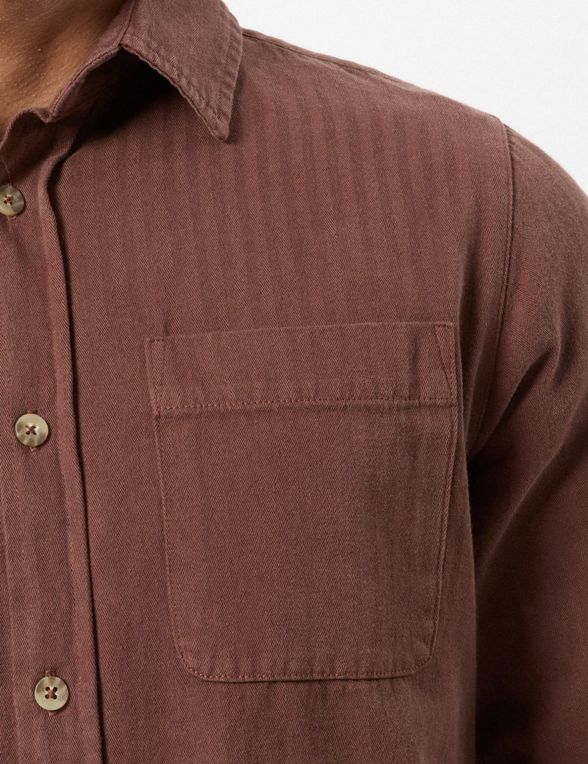 York Long Sleeve Shirt - Cocoa