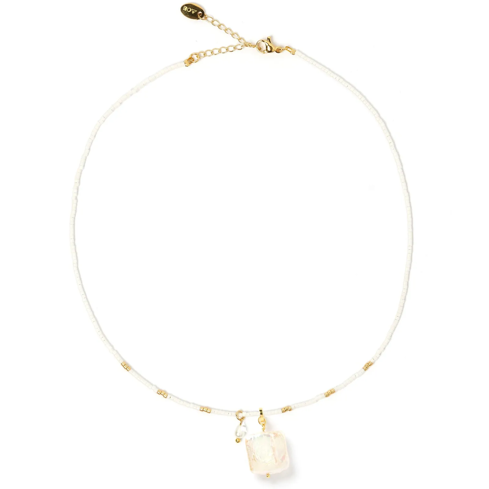 Zara Necklace - Daisy White