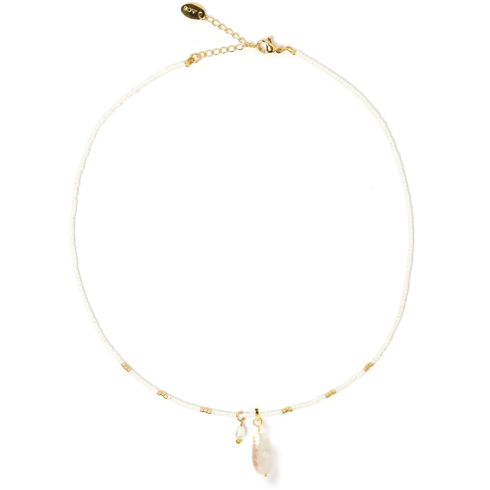 Zara Necklace - Daisy White