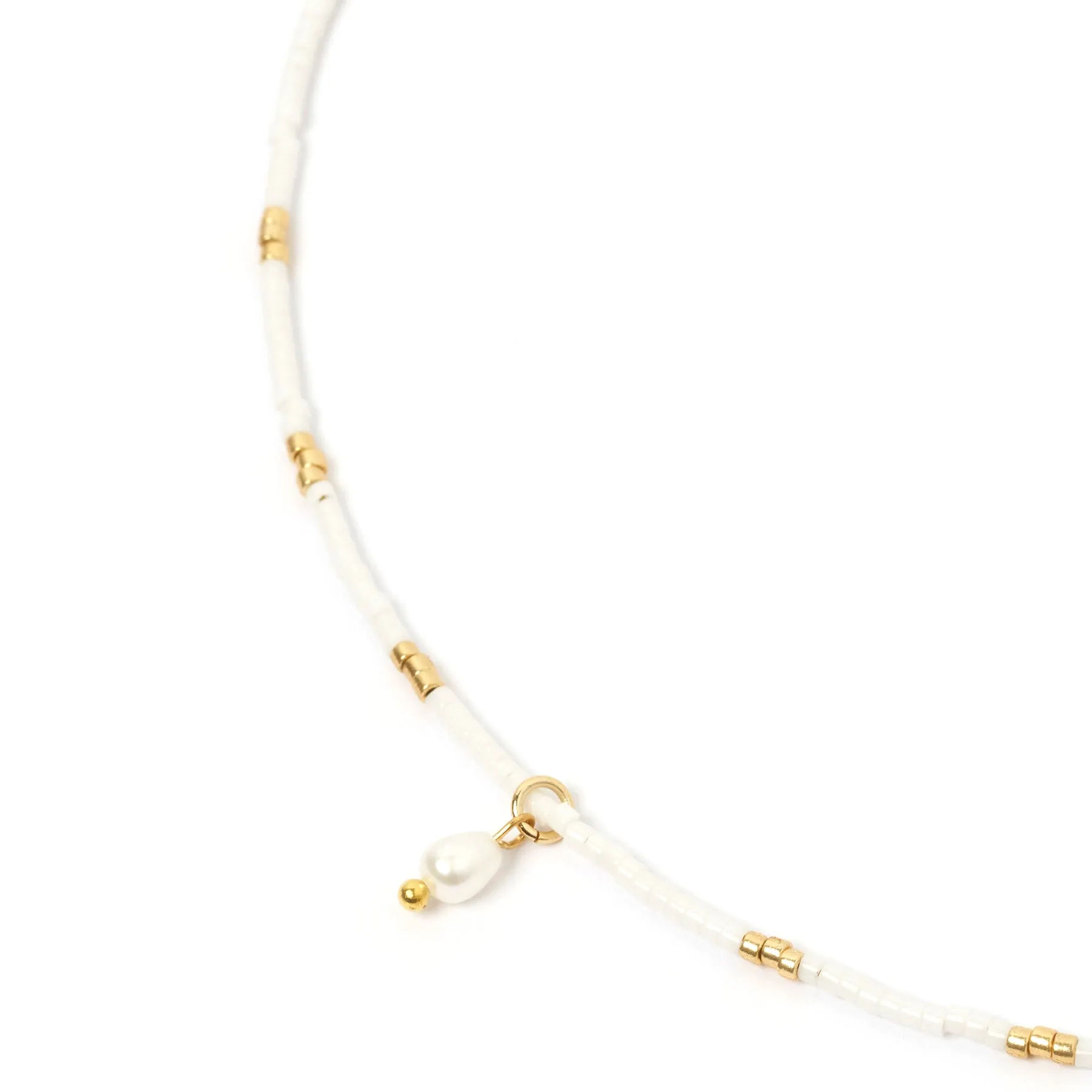 Zara Necklace - Daisy White