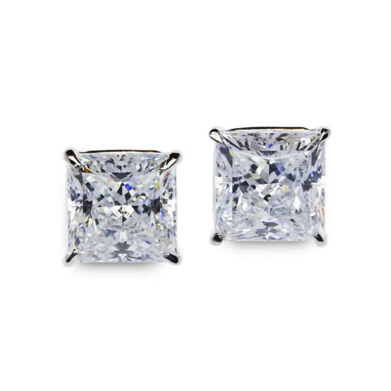 Zara Princess Martini Studs White Gold